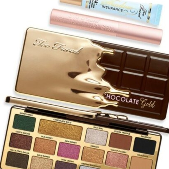 Too Faced Sex, Gold & Chocolate + mascara + primer - Picture 5 of 7